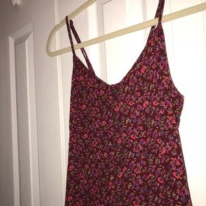 American Eagle Red Floral Dress